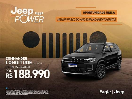 JEEP COMMANDER 1.3 T270 TURBO FLEX LONGITUDE AT6 JEEP COMMANDER 1.3 T270 TURBO FLEX LONGITUDE AT6